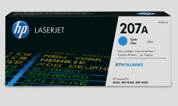 HP 207A Cyan Original LaserJet Toner Cartridge (W2211A)