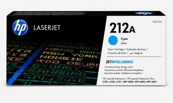 HP 212A Cyan Original LaserJet Toner Cartridge (W2121A)
