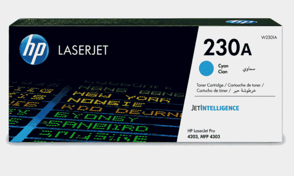 HP 230A Cyan Original LaserJet Toner Cartridge (W2301A)