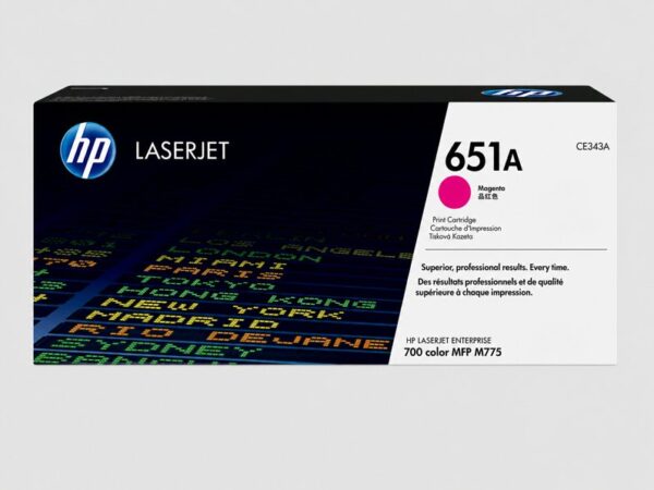 HP 651A Magenta Original LaserJet Toner Cartridge CE343A