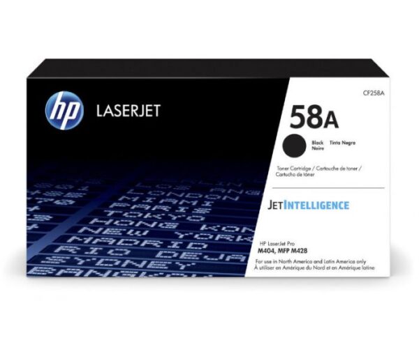 HP 58A Black Original LaserJet Toner Cartridge -CF258A