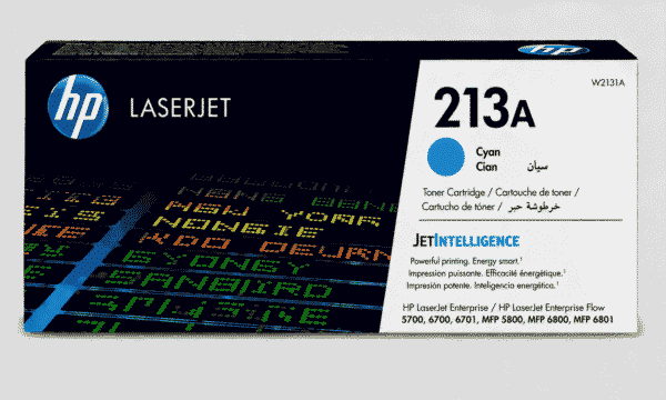 HP 213A Cyan Original LaserJet Toner Cartridge (W2131A)