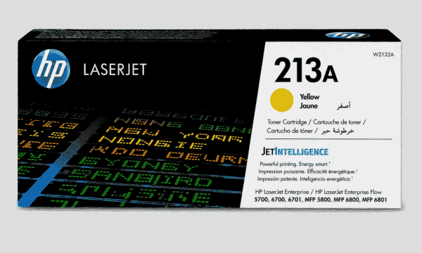 HP 213A Yellow Original LaserJet Toner Cartridge (W2132A)
