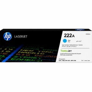 HP 222A Cyan Original LaserJet Toner Cartridge (W2221A)