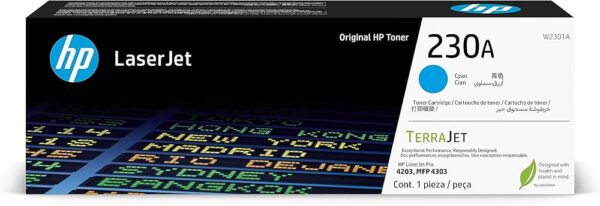 HP 230A Cyan Original Laserjet Toner Cartridge