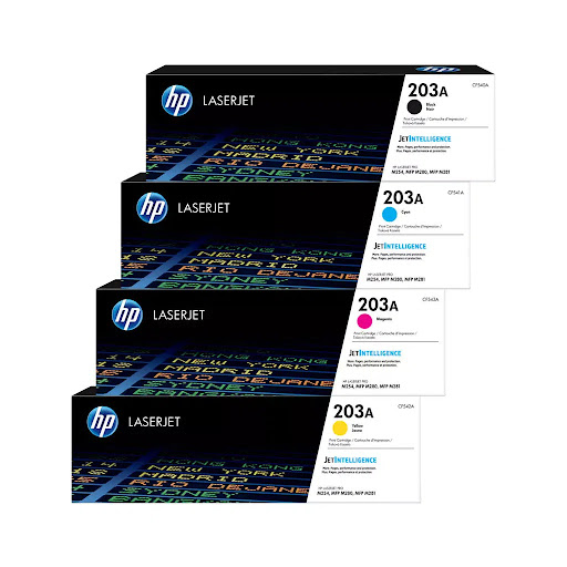 HP 203A LaserJet Toner Cartridge Full Set