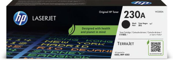 HP 230A Black Toner Cartridge - W2300A