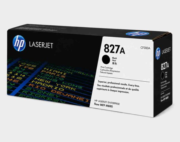 HP 827A Black Original LaserJet Toner Cartridge CF300A