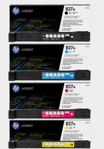 HP 827A Original Laserjet Toner Cartridge Complete Set