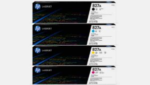 HP 827A Complete Set black, cyan, yellow, magenta