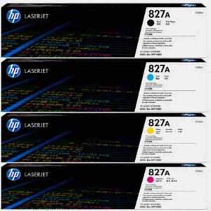HP 827A Complete Set black, cyan, yellow, magenta