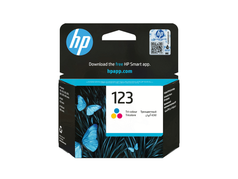 HP 123 Tri-color Original Ink Cartridge (F6V16AE)