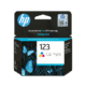 HP 123 Tri-color Original Ink Cartridge (F6V16AE)