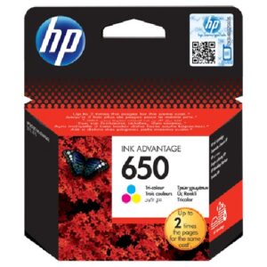 HP 650 Tri-Color Original Ink Advantage Cartridge (CZ102AE)