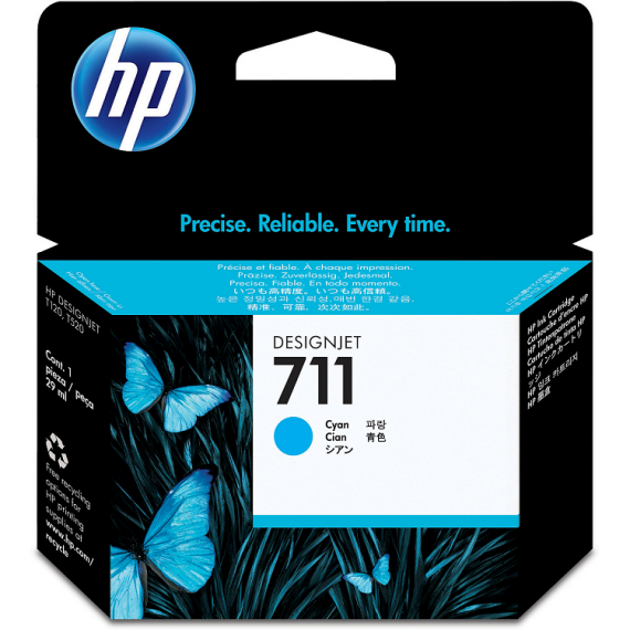 HP 711 29-ml Cyan DesignJet Ink Cartridge (CZ130A)