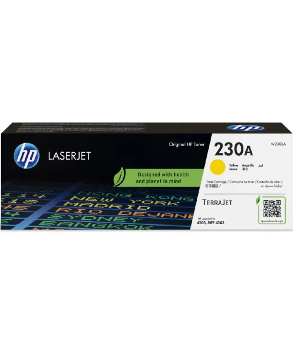 HP 230A Yellow Original LaserJet Toner Cartridge (W2302A)
