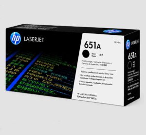 HP 651A Black Original LaserJet Toner Cartridge (CE340A)