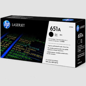 HP 651A Black Original LaserJet Toner Cartridge (CE340A)