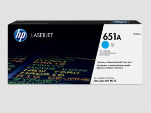 HP 651A Cyan Original LaserJet Toner Cartridge (CE341A)