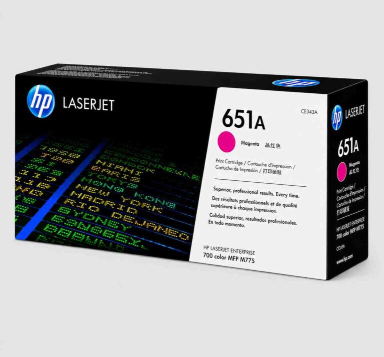 HP 651A Magenta Original LaserJet Toner Cartridge (CE343A)