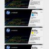 HP 651A Original LaserJet Toner Cartridge Black-Cyan-Yellow-Magenta.newest